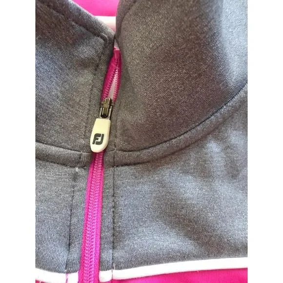 ✨ FootJoy Women’s Performance Full-Zip Jacket – Size M (Pink/Grey Colorblock) ✨ - Picture 3 of 6